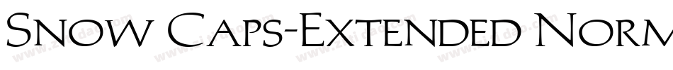 Snow Caps-Extended Normal字体转换
